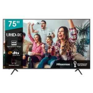 Hisense 75'' A6 75 inch Smart 4K HDR Frameless TV - Image 1