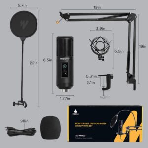 MAONO AU-PM421 Professional Microphone 192KHZ/24BIT Podcast Mic - Image 3