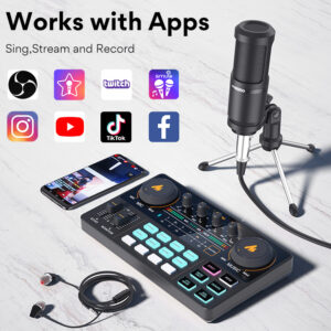 MAONOCASTER Lite AU-AM200 Portable All-In-One Podcast Production Studio Bundle - Image 3