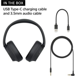 Sony WH-CH720N Noise Canceling Wireless Headphones Bluetooth Over The Ear Headset with Microphone and Alexa Built-in, Black - Image 3