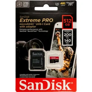 SanDisk Extreme Pro microSD UHS I Card 512GB 200MB - Image 1