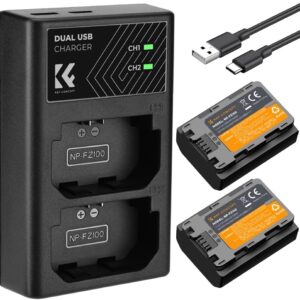K&F NP-FZ100 2280mAH Battery and Dual Slot Charger