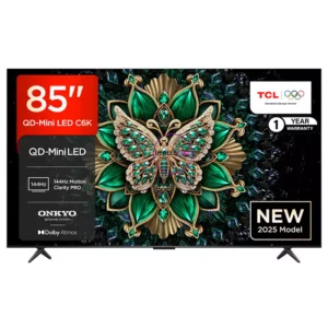 TCL 85-Inch 85C6K 144Hz Premium QLED 4k Google Tv