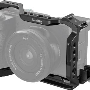 SmallRig Cage Kit for Sony A6700 with a Cable Clamp for HDMI, Built-in Quick Release Plate for Arca-Type, Film Movie Making Camera Video Cage with Shoe Mount, 1/4''-20 & 3/8''-16 Threaded Holes - 4336