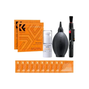 K&F Concept 4-in-1 Essential Lens and Filter Cleaning Kit - With Cleaning Fluid